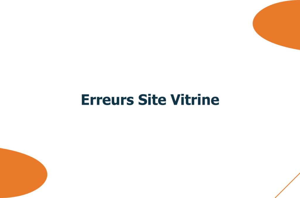 Les erreurs à éviter quand on crée un site vitrine